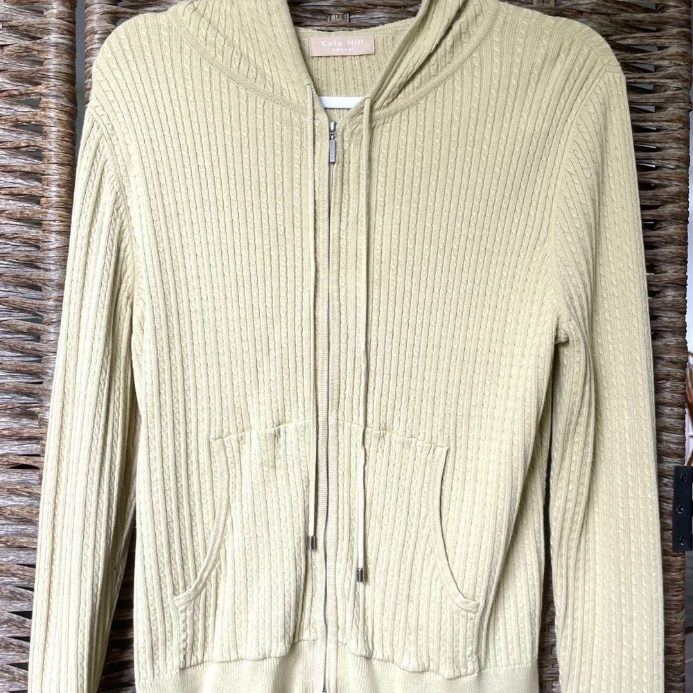 Kate Hill Causal Zip Up Hoodie